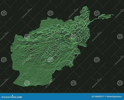 Relief Map of Afghanistan stock vector. Illustration of turkmen - 186903377