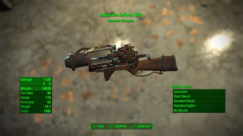 I used console commands to put the "automatic" mod on a railway rifle ...