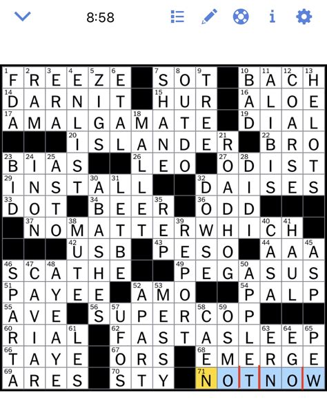 Nytimes Crossword Seattle - Free Printable Crosswords