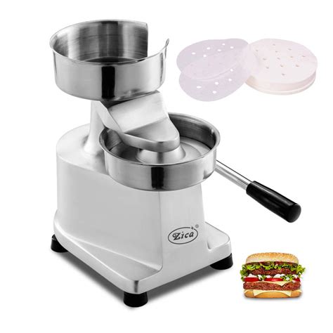 Zica 5 inches / 130mm Commercial Burger Press Heavy Duty Hamburger ...