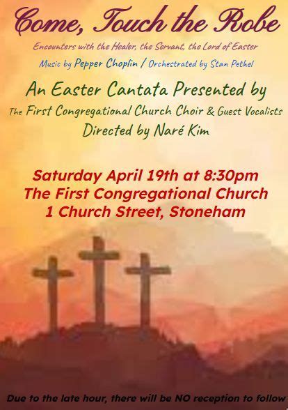 2025 Easter Cantata, 1 Church Street, Stoneham, MA, United States ...