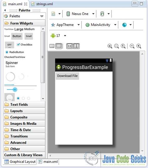 Image result for Android Progress Bar Example