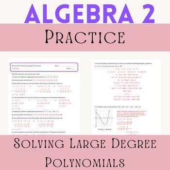Factor Polynomials Using Rational Root Theorem 的图像结果