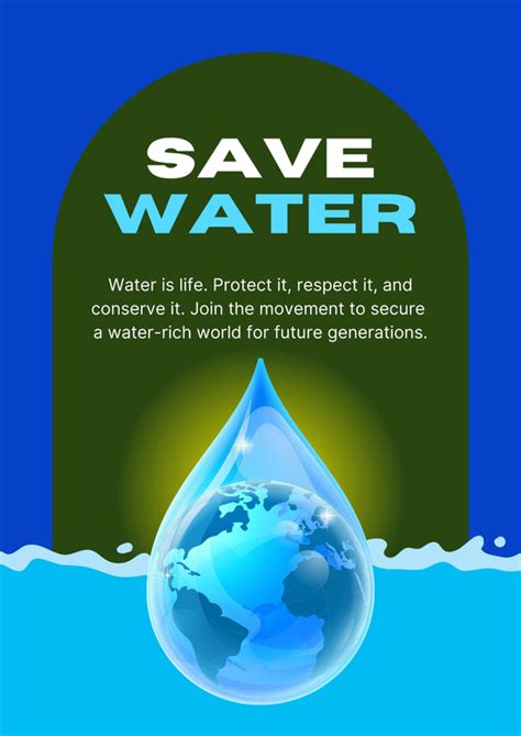 Free Save Water Poster Design Templates | Canva