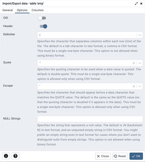Image result for Postgress Export Table pgAdmin