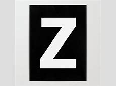 Letter Z (White & Black) Poster by vonis   Society6