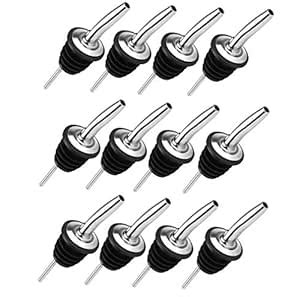 Buy NJ Stainless Steel Bottle Pourers for Olive Oil, Pouring Spouts for ...