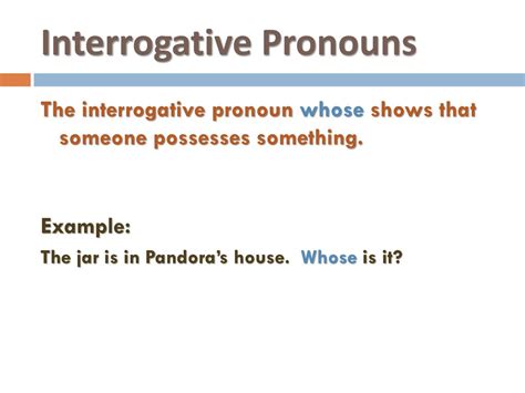 Image result for Interrogative Pronouns Examples
