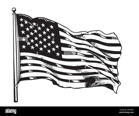 Black And White American Flag Wallpaper