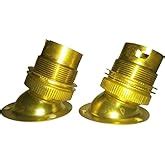 Hackensack Heavy Duty Brass Angle Bulb holder for Lamp, Lamp Base ...