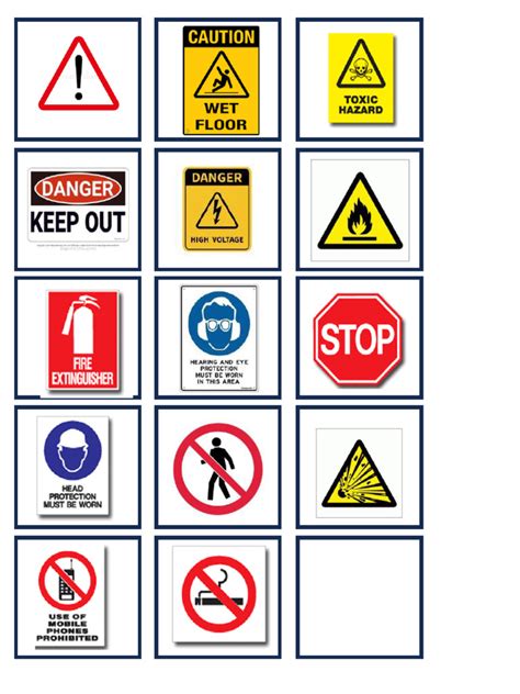 Image result for Printable Safety Signs PDF
