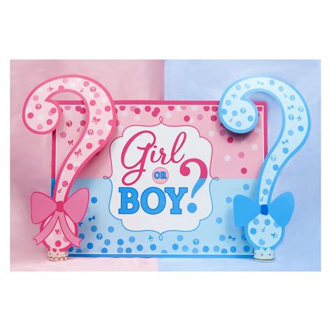 Anmaiker Baby Birthday Backdrop Gender Reveal Paty Backdrop Boys Girls ...
