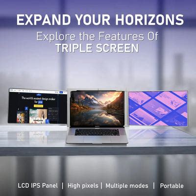 Tri-Screen Extendable Display