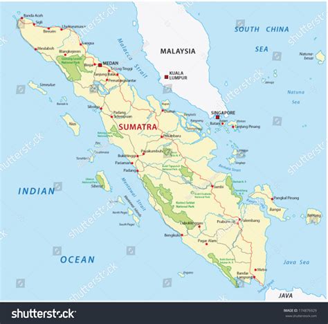 Map of sumatra