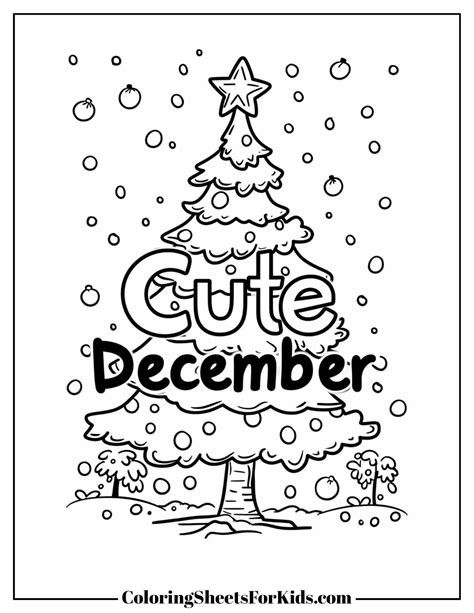 December Coloring Pages (Free Download) - Coloring Sheets For Kids
