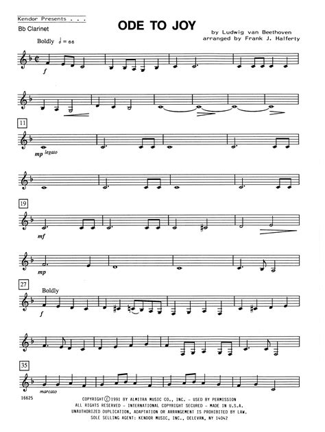 Clarinet Sheet Music