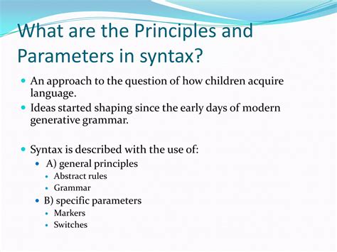 Image result for Principles and Parameters