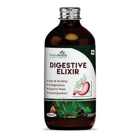 Buy Simply Herbal Ayurvedic Digestive Elixir Syrup Tonic Enriched With ...