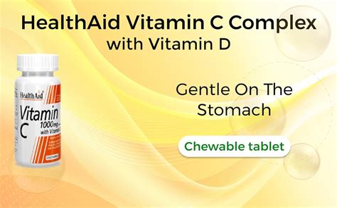 Buy Health Aid Healthaid Vitamin C Complex With Vitamin D-60 Vegetarian ...