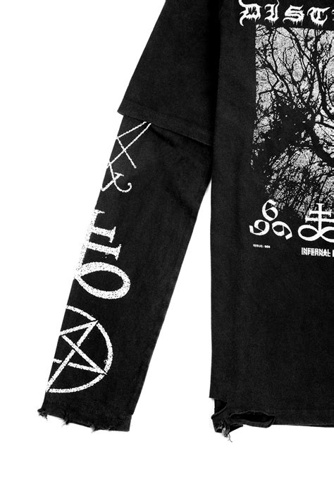 Disturbia | Infernal Layered Long Sleeve T-Shirt | T-Shirts
