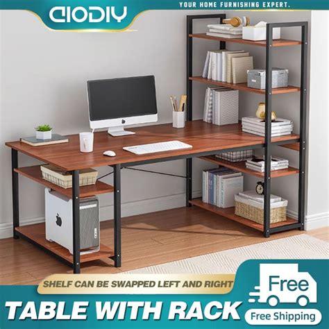 Study and Computer Table with Book Shelf 的图像结果