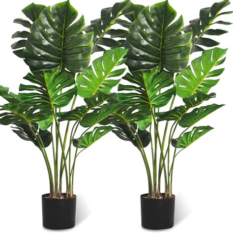 Amazon.com: FLOWORLD Artificial Monstera Plant 4FT Tall Fake Swiss ...