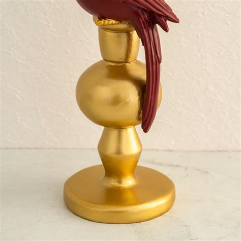 Buy Majestic Solid Multicolour Polyresin Candle Holder with Bird Accent ...
