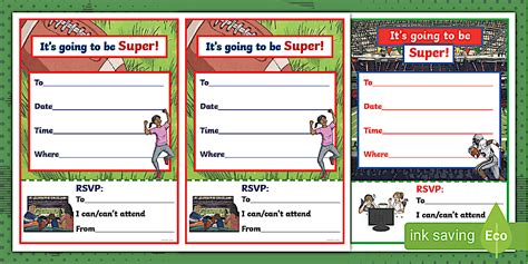 Super Bowl Party Invitations | Twinkl Get the party started!