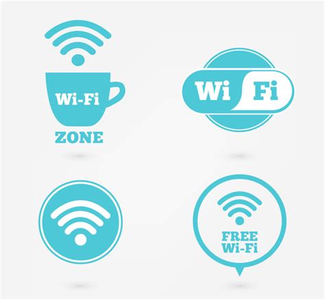创意无线wifi网络图标设计模板素材