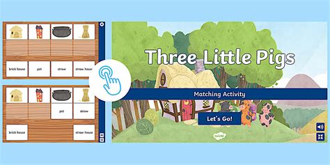 Three Little Pigs Interactive Matching Activity