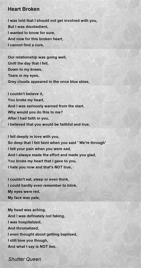 Broken Love Poems