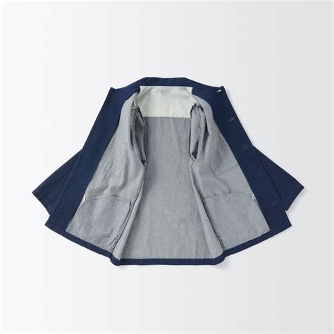 Cotton kapok denim shirt jacket