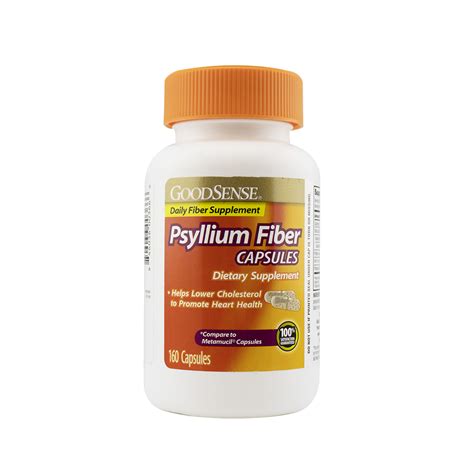 GoodSense® Natural Psyllium Fiber Dietary Supplement Capsules, 160 ea