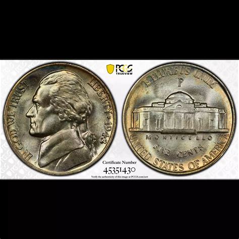 1943 Nickel Jefferson PCGS MS-67+ - Bob Paul Rare Coins