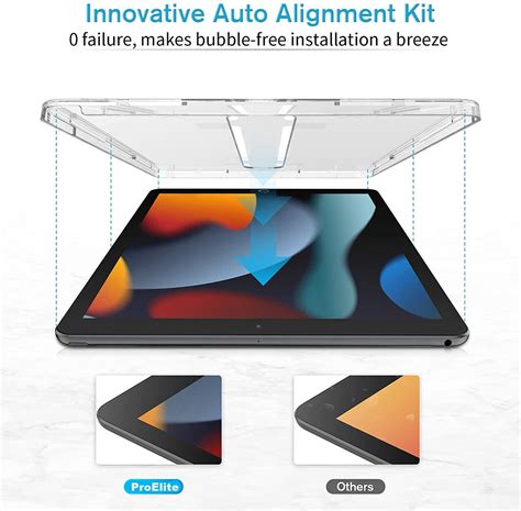 ProElite Tempered Glass Screen Protector for Apple iPad 10.2" 9th/8th ...