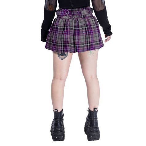 Belatine Purple Plaid Skirt • Immoral Fashion