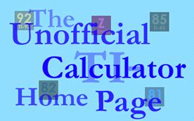 Unofficial TI-Calculator Home Page, v2.7