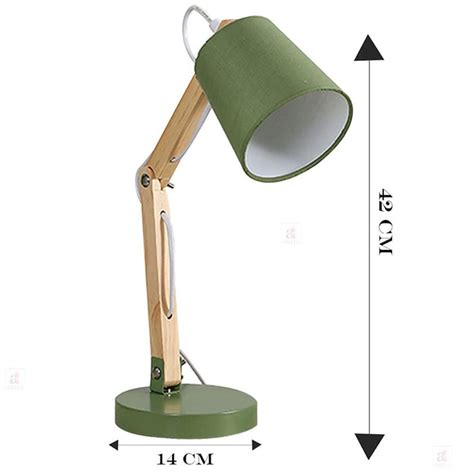 Swing Arm LED Desk Lamp, Wood Designer Table Lamp, Reading Lights for ...