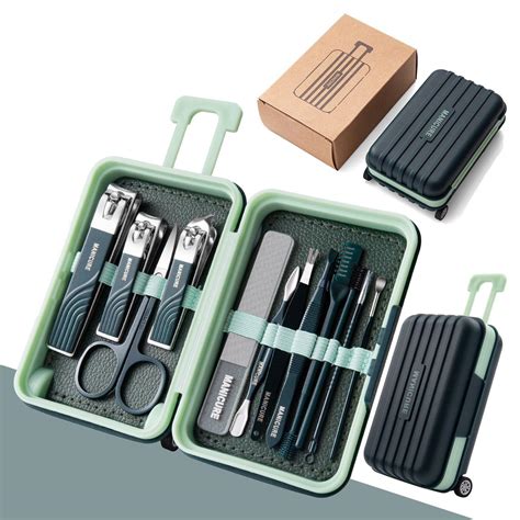 GRACIOUS MART 12pcs Nail Clipper Manicure Set Pedicure Care Tools ...