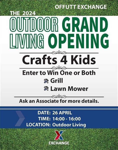Exchange Outdoor Living Grand Opening, 106 Meyer Ave Bldg 166, Offutt ...