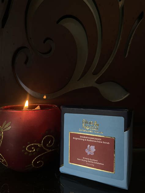 Kumkumadi Brightening & Anti Aging Face Scrub â€“ Blue Nectar