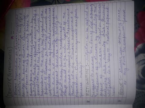 Disaster Emergency Preparedness. I would prefer a long answer... I ...