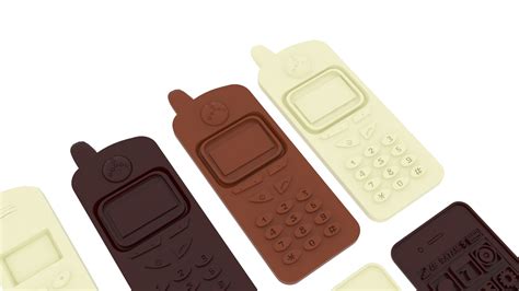 Chocolate Cell Phones Set 3D model - TurboSquid 1821637