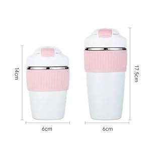 Buy YELONA Macaroon 350 ML Double Wall Insulated Travel Coffee Tumbler ...