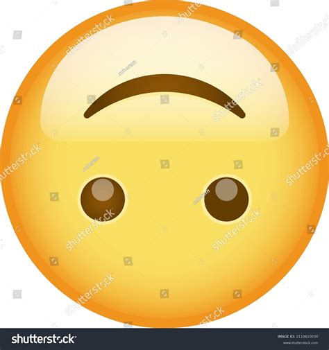 Upside Down Face Smile Emotion Stock Vector (Royalty Free) 2110610030