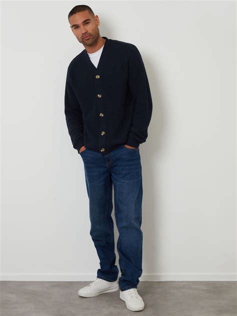 Buy Threadbare Navy Blue Basket Stitch Cardigan from Next India