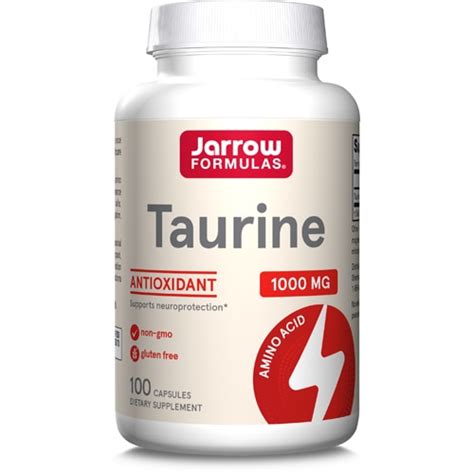 Jarrow Formulas L-Taurine -- 1000 mg - 100 Capsules - Vitacost