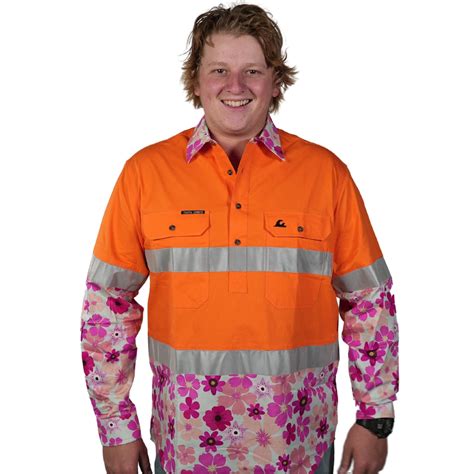 High Vis Long Sleeve Shirts | High Vis Work Shirt | Coastal Cowboys
