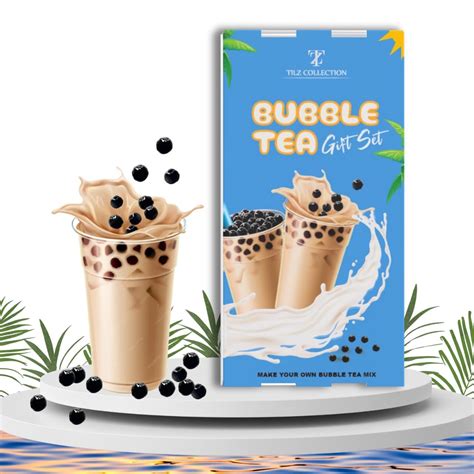 Buy Bubble Tea Kit - Boba Tea Kit With Tapioca Pearls, Milk Tea Powder ...