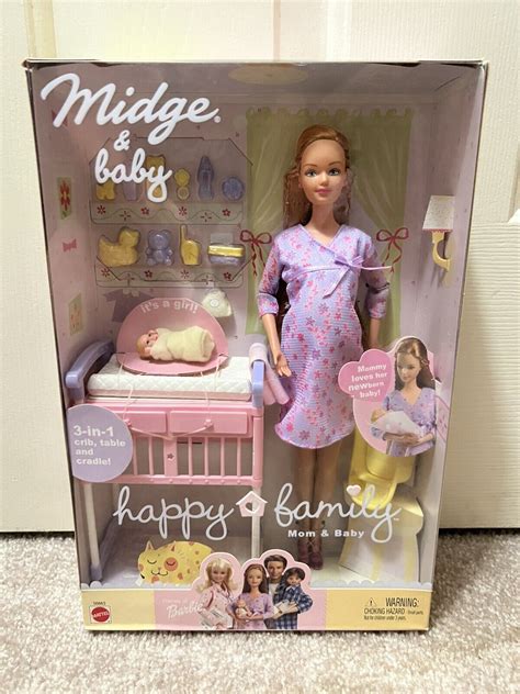 Barbie Happy Family Pregnant Midge and Baby Set 2002 Mattel NRFB | eBay